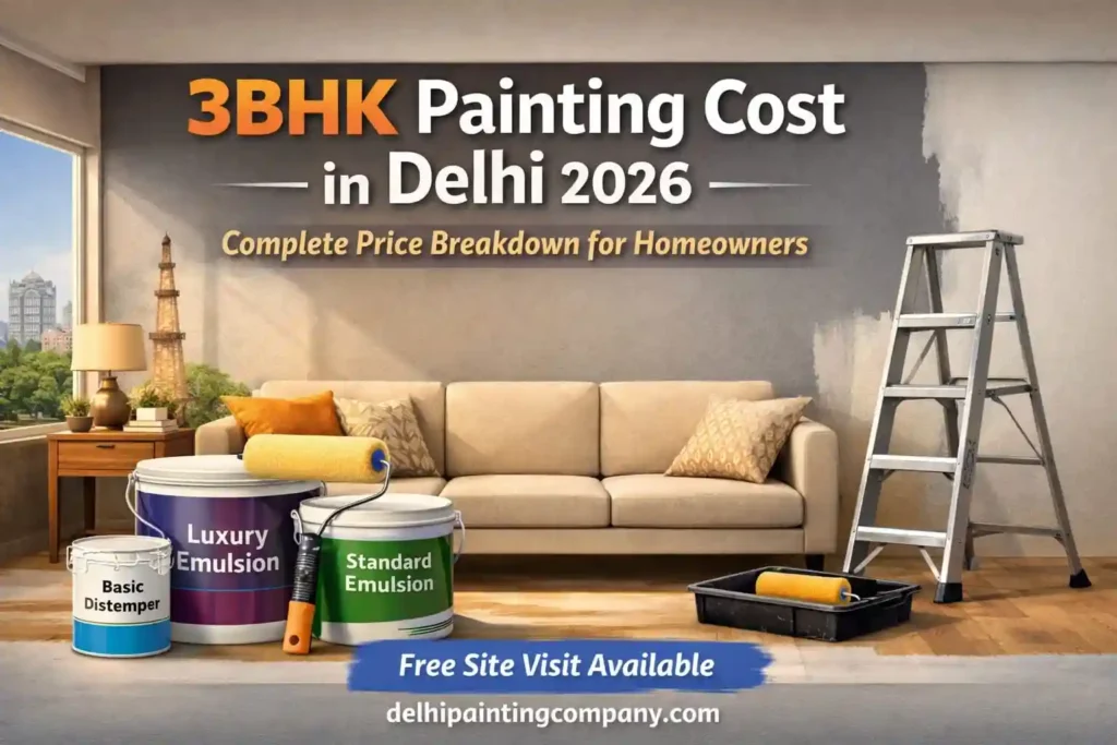 3BHK painting cost in Delhi NCR graphic