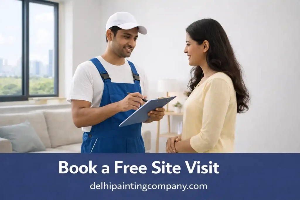 book free painting site visit delhi