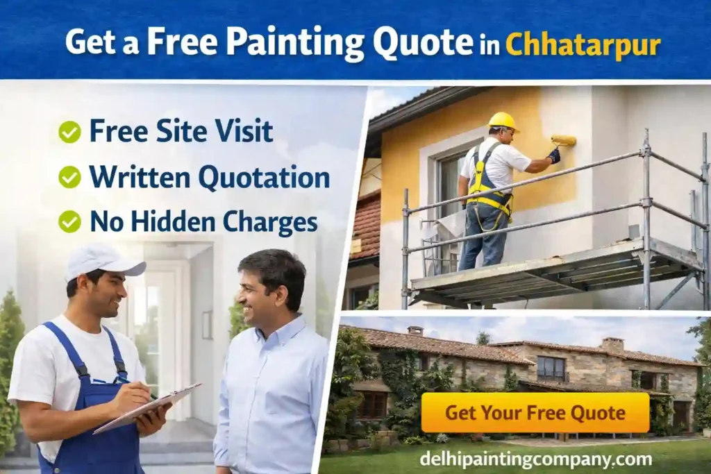 chhatarpur free painting quote delhi painting company