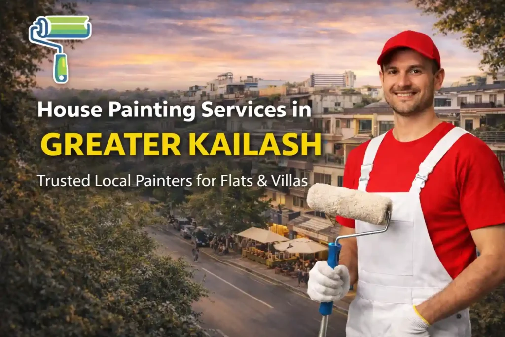 Professional house painting services in Greater Kailash Delhi for flats and villas