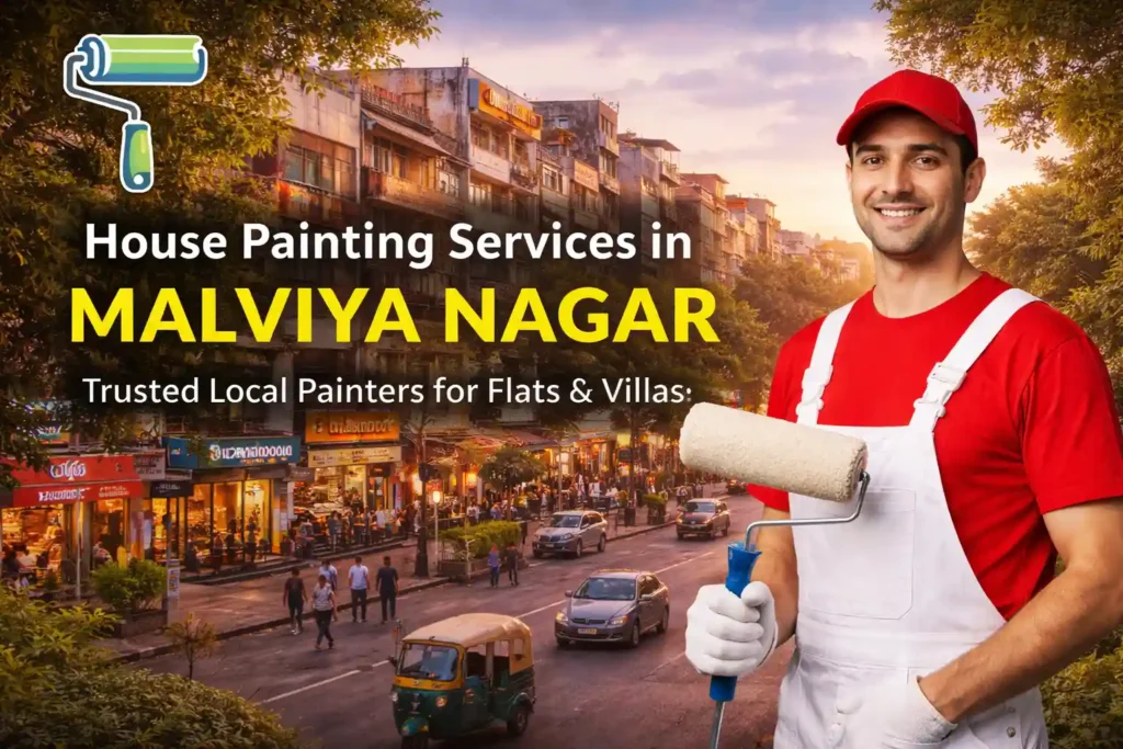 Professional house painting services in Malviya Nagar Delhi for flats and villas