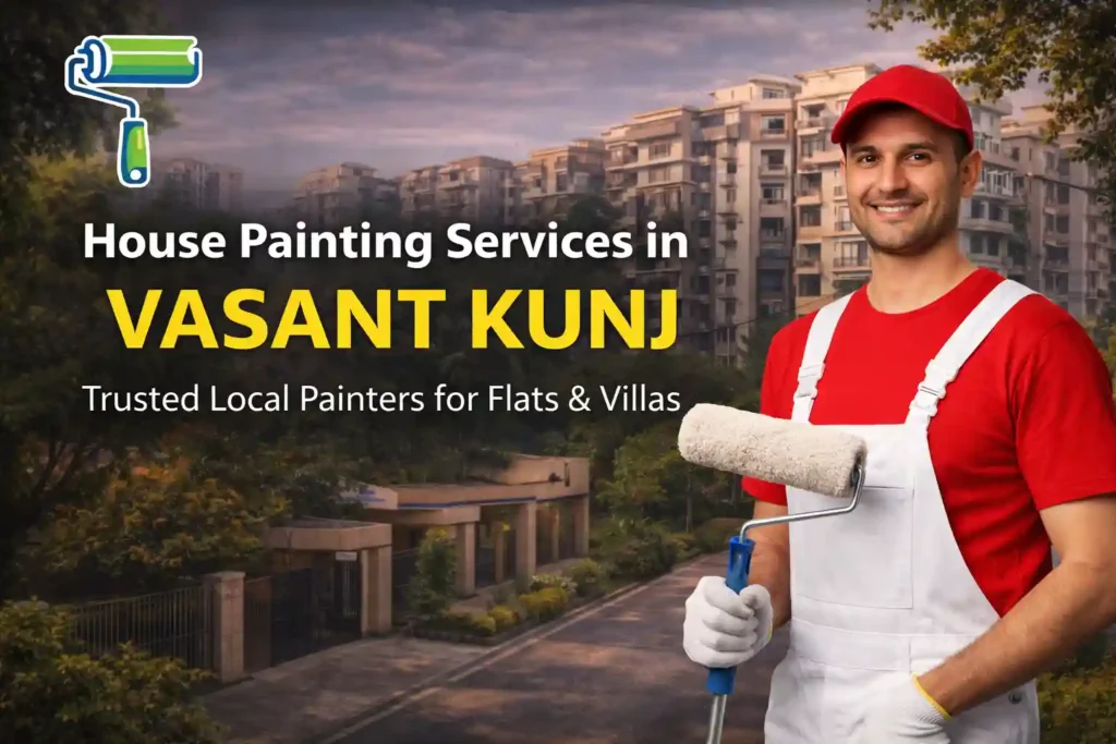 Professional house painting services in Vasant Kunj Delhi for flats and villas