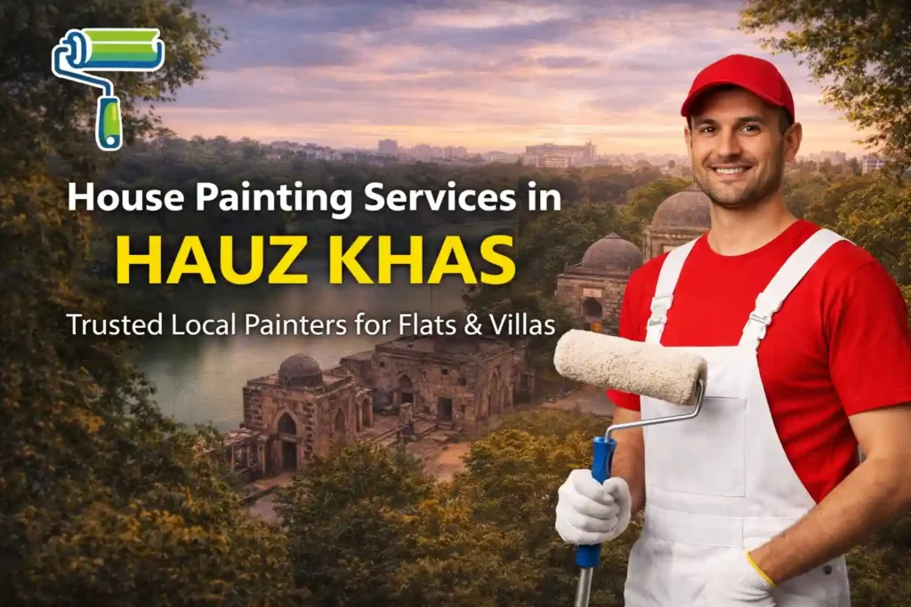 Professional house painting services in Hauz Khas Delhi for flats and villas