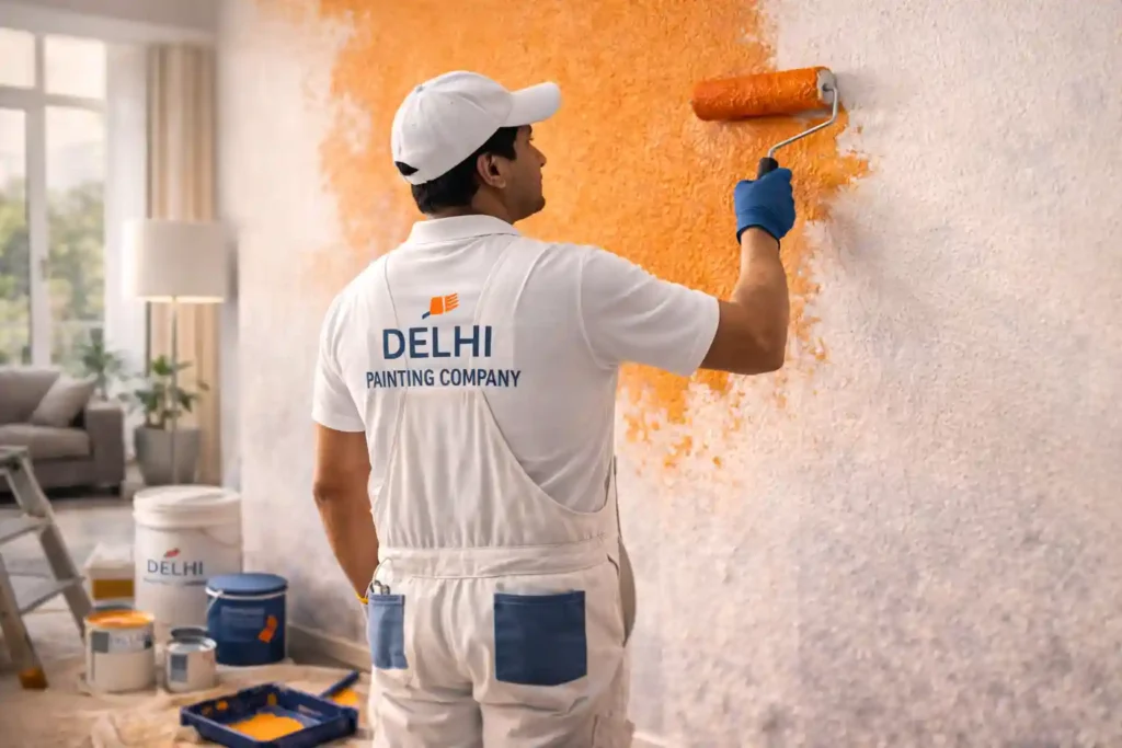 professional painter doing wall painting delhi