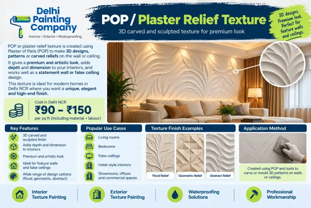 pop plaster relief texture paint