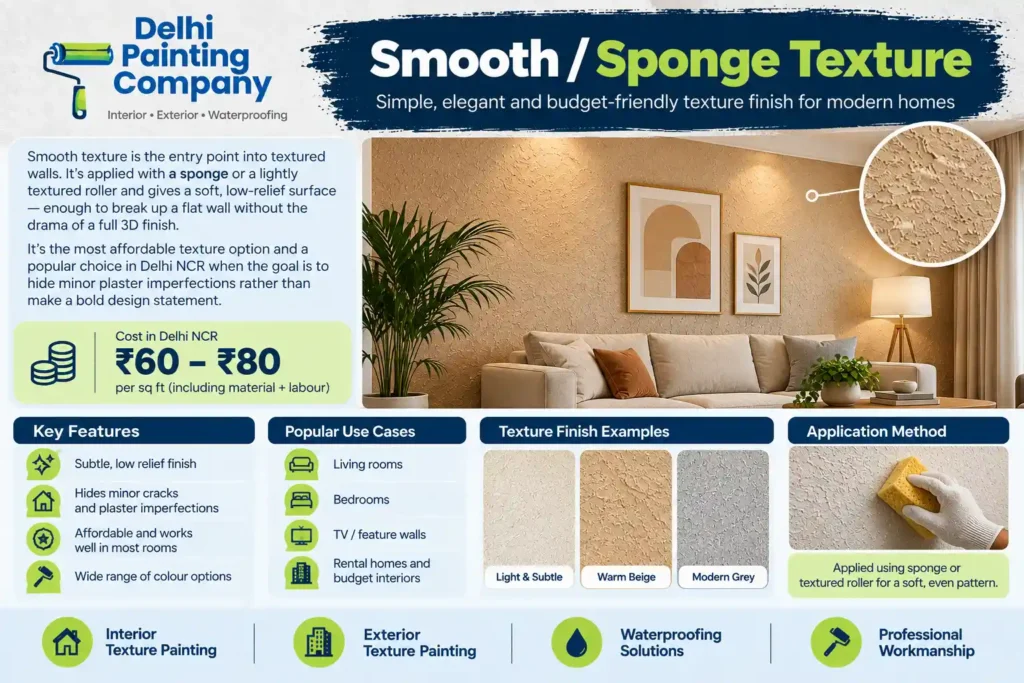 smooth sponge texture paint