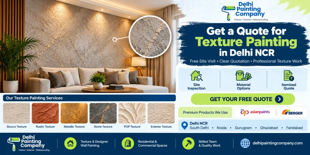 texture painting quote delhi ncr